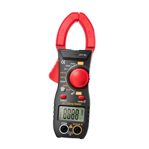 Amosfun 1Satz Klemmenmultimeter Digitalzange mit Ncv Detector Taschenlampe Präzises Messgerät für Spannung Strom Elektrisches Reparaturwerkzeug für Sichere Anwendungen von Amosfun