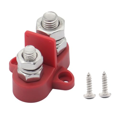 Amosfun 1Satz Truck Dual Power Distribution Junction Post Block Terminals Für Lkw Bus Rv Und Boote Glasfaserverstärkt Mit Montageöffnungen Kabelverbindungslösung von Amosfun