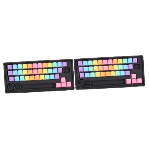 Amosfun 2 Sätze Tastenkappe Tastaturschutz Tastaturzubehör Mechanical Keyboard mechanische Tastatur beleuchtete Tastatur Kirsche Tastatur Tastatur- Tastatur versorgung Suite von Amosfun