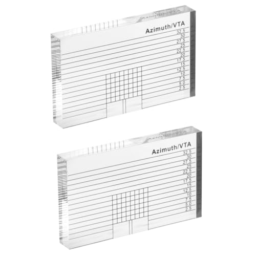 Amosfun 2 Stück -Messung Herrscher Ausrichtung aufzeichnen Winkelmesser Tonarmskala Stiftkraftmesser Plattenspieler-Stylus-Kraftskala Acryl Transparent Amosfun 2 Stück -Messung Herrscher Ausrichtung aufzeichnen Winkelmesser Tonarmskala Stiftkraftmesser Plattenspieler-Stylus-Kraftskala Acryl Transparent von Amosfun