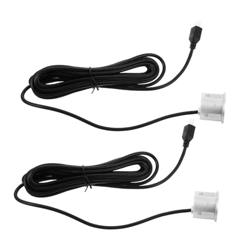 Amosfun 2 Stück Ultraschallsensor Parksensoren für Autos Parksensor hinten Universelles Alarmsystem Auto Sensoren Rückfahralarm Backup-Radar Parksensor vorne Abs Silver von Amosfun