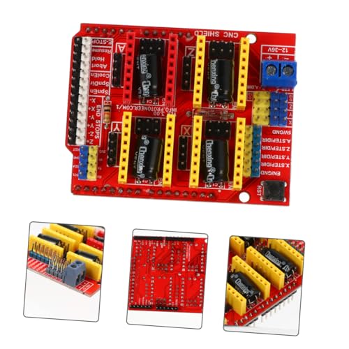 Amosfun 2 Stück a4988 Treiberplatine fahren Stepper-Board Modul Planke schrittmotor Engraver-Antriebsschild CNC-Laufwerk für 3D-Drucker Expansionsbehörde Plastik Black von Amosfun