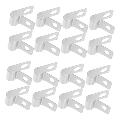 Amosfun 20 Stück Drahtklemme aus Edelstahl Anschlüsse rostfrei Garage kleine Drahtklammern Schnüre kabelbefestigung Kabelklemme Kabelclips Befestigungsclips für Lichterketten Silver Amosfun 20 Stück Drahtklemme aus Edelstahl Anschlüsse rostfrei Garage kleine Drahtklammern Schnüre kabelbefestigung Kabelklemme Kabelclips Befestigungsclips für Lichterketten Silver von Amosfun
