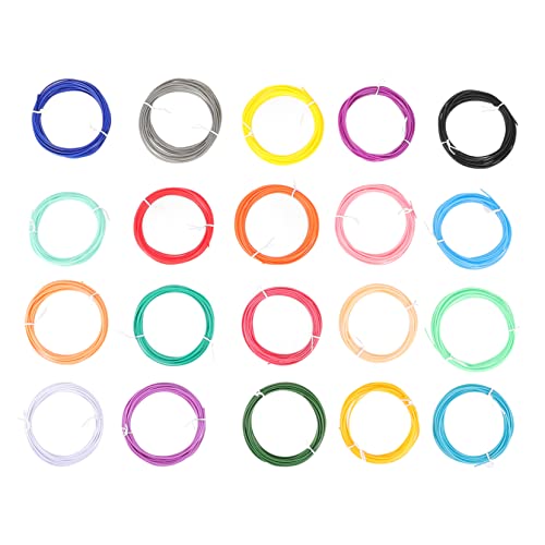 Amosfun 20 Stück Verbrauchsmaterialien Für 3d-druckstifte Filament-nachfüllungen Druckfilament 3d-filament Filamente Für 3d-druckstifte 3d-stiftfilament Zubehör Für 3d-stifte Stk von Amosfun
