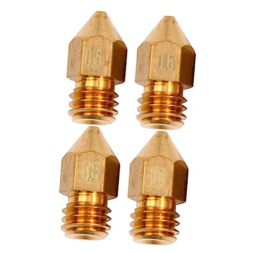 Amosfun 24 Stück 3d drucker zubehör düse Extruderdüse Messingdüse für 3D-Drucker 3D-Druckerdüse Zubehör für 3D-Drucker Golden von Amosfun