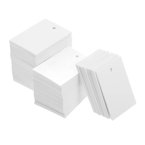 Amosfun 250 Stück Leeres Etikett für Etiketten hängendes Papieretikett Stichworte Kleidungsstück klein Kleidungsanhänger aus Papier Preisschild Kofferanhänger Weiß Amosfun 250 Stück Leeres Etikett für Etiketten hängendes Papieretikett Stichworte Kleidungsstück klein Kleidungsanhänger aus Papier Preisschild Kofferanhänger Weiß von Amosfun