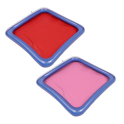 Amosfun 2St aufblasbare Eisbar Eisbuffet Aufblasbare Kühlbox für Buffets Behälter für Poolgetränke aufblasbare getränke kühler eiswürfelkühler spielzeug Eishalter -Food-Server PVC von Amosfun