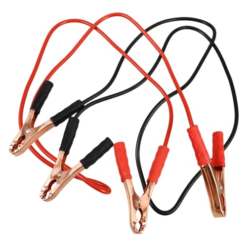 Amosfun 2Stücke Überbrückungskabel Für Autobatterie Mit Krokodilklemmen Langlebig Und Sicher Für Schnelle Und Zuverlässige Verbindung von Amosfun