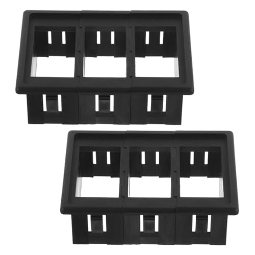 Amosfun 2pcs -armaturenbretttafeln Schalterhalter Häuser Gehäuse Automobilmontage -halterung Abs -halter Für Den Autokettschalter Einfache Installation Für Das Auto- Und Yachtgebrauch von Amosfun