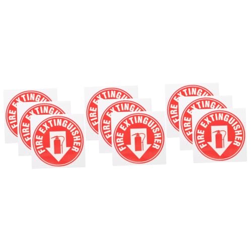 Amosfun 3 Sätze Feuerlöscher -logo -aufkleber Notfall Forderung Vinyl Schlüssel Feuerlöscher-innenaufkleber Stichworte Feuerlöscher Aufkleber Feuerlöscher-schild Das Haustier 3 Stück * 3 von Amosfun