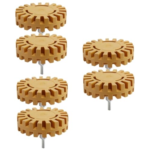Amosfun 3 Sätze Gummirad Entfernen Entfernung Von Aufklebern Werkzeug Autoaufkleber-entferner Räder Vinyl-entferner Radiergummi Rad Zum Entfernen Von Autoaufklebern Metall 2 Stück * 3 von Amosfun