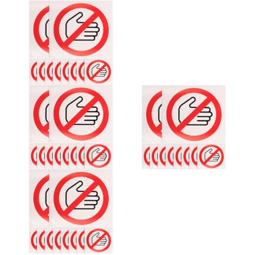 Amosfun 4 Sätze Aufkleber Für Warnschilder Innen Feuerlöscher-schild Warnzeichen Produkte Achtung Zeichen Kappe Reflektierende Aufkleber Selbstklebendes Vinyl 10 Stück * 4 von Amosfun