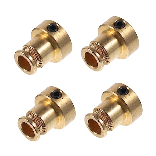 Amosfun 4 Stück Extrusion srad Extrusionsrad für Drucker antriebsrad für 3d-drucker Planetengetriebemotor Maschine Extruder Getriebe Extrusionsrad aus Messing Futtermittel Golden von Amosfun