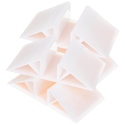 Amosfun 4 Stück kinder sicherheit sicherheitsleine für kinder Keil Türstopper Hundezaun Nut Kätzchen Gehege Kunststoffzaun Gartenzubehör gartenzaun ständer Halterung Zaunrahmen Haustier von Amosfun