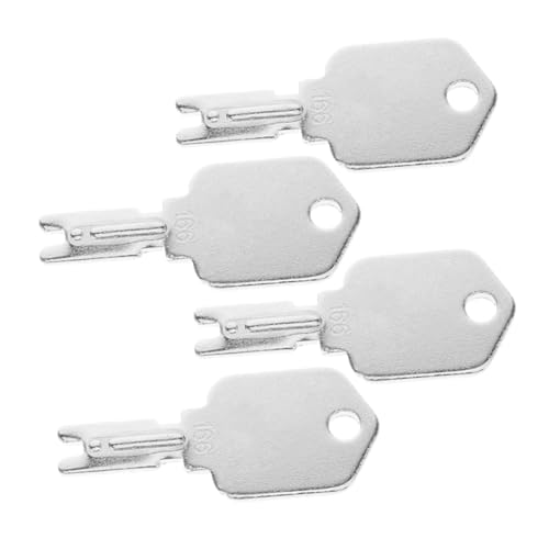Amosfun 4 Teiliges Set Gabelstaplerschlüssel Zündschlüssel Für Gabelstapler Klein Schwer Kompatibler Ersatz Anlasser Für Gabelstapler Zubehör Aus Eisen Und Silber von Amosfun