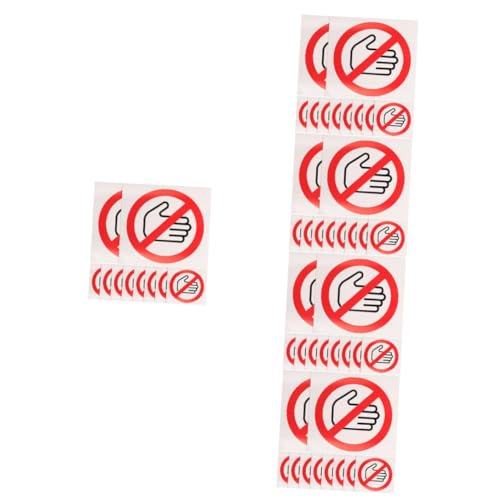 Amosfun 5 Sätze Aufkleber Für Warnschilder Müll Stecker Abschleppen Windschutzscheibe Hund Kokett Zeichen Aufkleber Hand Durchgestrichen Selbstklebendes Vinyl 10 Stück * 5 von Amosfun
