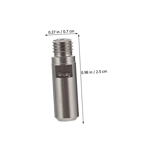 Amosfun 5 Stück 3d Drucker Zubehör Leute Düsen Hitze Heißes Ende Kerl Kehle Extruder Plus Rostfreier Stahl Silver von Amosfun