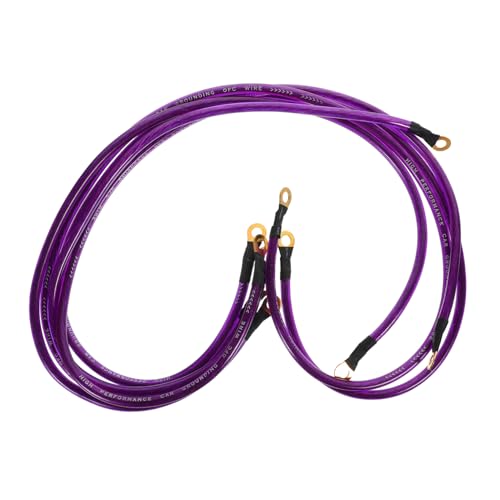 Amosfun 5 Stück Hardware Zubehörkabel Für Lautsprecher Auto Lautsprecherkabel Audio Line Kabel Verlängerungskabel Farbe Stereo Subwoofer Kabel Kunststoff Lila von Amosfun