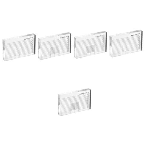 Amosfun 5 Stück -Messung aufzeichnen Ausrichtung Herrscher Gleitlineal Tonarmskala Plattenspieler-Stift Praktischer Plattentonarm Winkelmesser Acryl Transparent Amosfun 5 Stück -Messung aufzeichnen Ausrichtung Herrscher Gleitlineal Tonarmskala Plattenspieler-Stift Praktischer Plattentonarm Winkelmesser Acryl Transparent von Amosfun