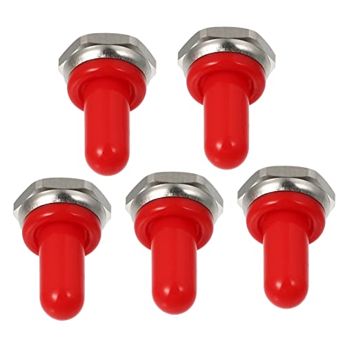 Amosfun 5 Stück Wasserdichte Kappe Schalten Ersatz Kippschalterabdeckungen Abdeckungen Für Sicherheitsschalter Zubehör Wasserdichter Knebel Wetterfest Gummi Rot Amosfun 5 Stück Wasserdichte Kappe Schalten Ersatz Kippschalterabdeckungen Abdeckungen Für Sicherheitsschalter Zubehör Wasserdichter Knebel Wetterfest Gummi Rot von Amosfun