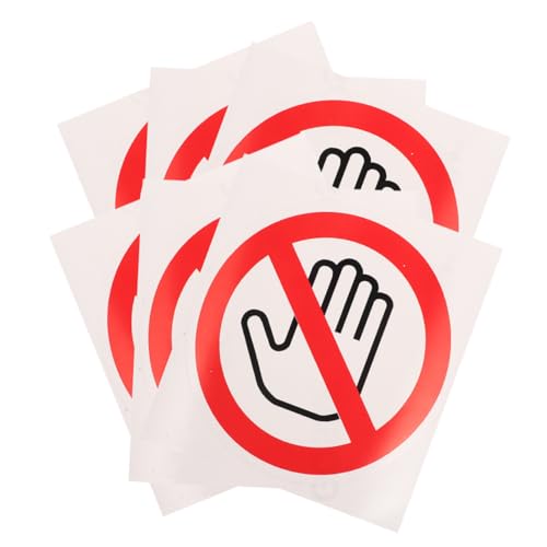 Amosfun 6 Stück Aufkleber Für Warnschilder Sicherheitsetikett Warnaufkleber Achtung Gefahrenaufkleber Klebendes Warnschild Sicherheitsaufkleber Abziehen Und Aufkleben Selbstklebendes Vinyl von Amosfun