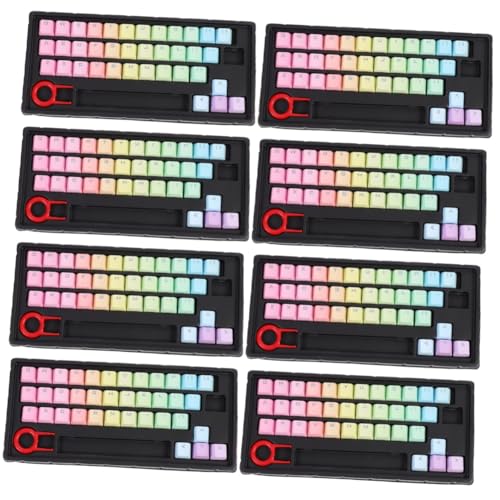 Amosfun 8 Sätze Tastenkappe Mechanische Tastatur Fortschrittlich Pbt Schmücken von Amosfun