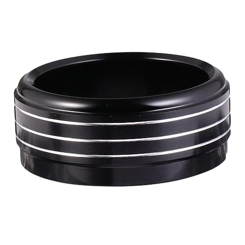 Amosfun Ac Knopfabdeckung Klimaanlagen Knopfdekor Schwarz Audio Knopfverkleidung Ac Knopfverkleidung Aluminiumlegierung von Amosfun