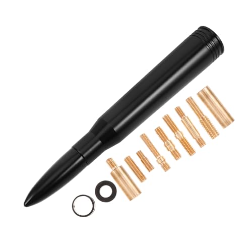 Amosfun Dachantenne Set Signal universelle Autoantenne Radio montiert montieren Dachmontage Autodeckelzubehör Antenne für LKW Autoantennen für Fahrzeuge Aluminium Black von Amosfun