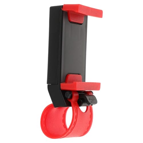 Amosfun Halterung Für Autotelefon Telefonhalter Für Einkaufswagen Telefonhalter Lenkrad Telefonhalterung Am Lenkrad Handyhalter Am Lenkrad Rot Plastik von Amosfun