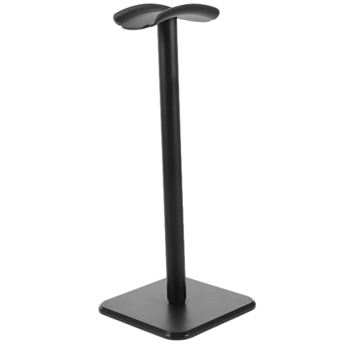 Amosfun Kopfhörerständer Gaming -Headset -Halter Kopfhörerhalter für den Schreibtisch Headset-Basis Headset-Display-Ständer Ständer für Kopfhörer Headset-Stützhalter Aluminium Schwarz von Amosfun