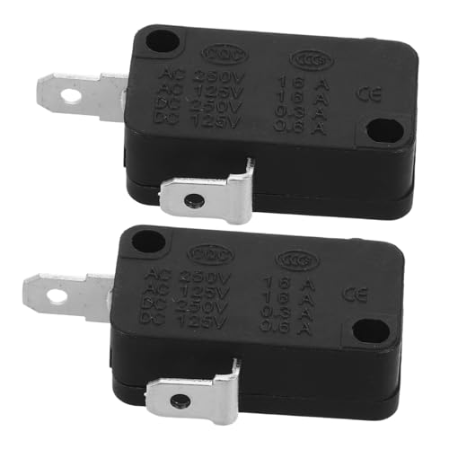 Amosfun Ersatz für Mikrowellenherdtür 2 Stück Metall/kunststoff 16 A/250 V Einfache Installation für Reiskocher Kühlschrank Amosfun Ersatz für Mikrowellenherdtür 2 Stück Metall/kunststoff 16 A/250 V Einfache Installation für Reiskocher Kühlschrank von Amosfun