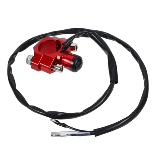 Amosfun Motorrad Modifikationsschalter Zündspule Für Motor Motorrad Zündspulenschalter Atv Zündspulen Ersatzzündspule Zündspule Zündkerze Rote Aluminiumlegierung von Amosfun