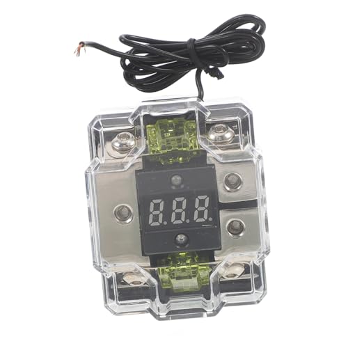 Amosfun Sicherungshalter Verstärker Sicherung Sicherungsblock Für Auto-audioverstärker Verteilerblock Für Auto-audio Audio- Sicherungsautos Vergoldet Kunststoff Black von Amosfun