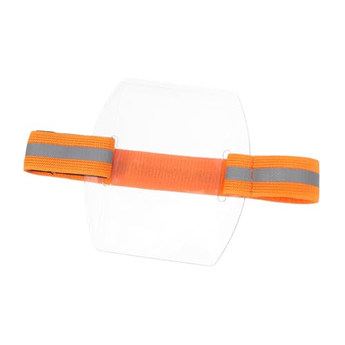 Amosfun Wasserdichter Ausweishalter Armabzeichenhalter Für Damen Armband-abzeichenhalter Id-arm-abzeichenhalter Ausweishalterarm Abzeichen Armhalter Armausweishalter Orange Pvc von Amosfun