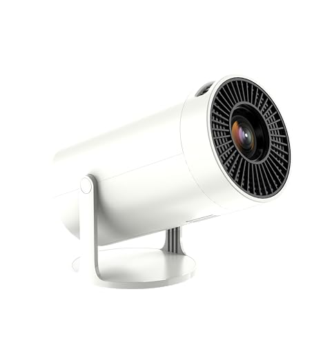 Beamer Mini Projektor 4K 1080P Unterstützung Mini Beamer mit Android 13 WiFi 6 Bluetooth 5.2 Automatische Trapezkorrektur 180-Grad-Winkel Smart Außenprojektor Videoprojektor Kompatibel Phone/HDMI/USB von Amovfilm