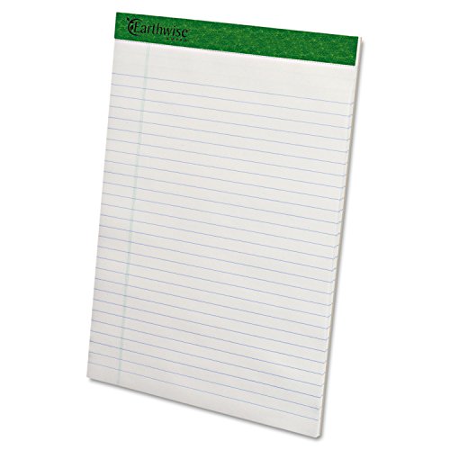 Esselte Ampad 50% Recycled Perforated Ruled 50 Sheet 8 1/2 x 11 3/4 Inch White Pads 12 Pack (20-172) von Ampad
