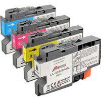 4 Ampertec Tinten kompatibel mit Brother LC-3237 BK C M Y  4-farbig von Ampertec