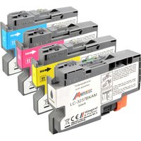 4 Ampertec Tinten kompatibel mit Brother LC-3237 BK C M Y  4-farbig von Ampertec