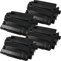 4 Ampertec Toner ersetzt HP CE255X  55X  schwarz von Ampertec