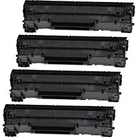 4 Ampertec Toner ersetzt HP CF283A  83A  schwarz von Ampertec