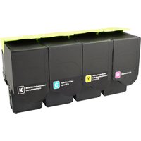 4 Ampertec Toner ersetzt Lexmark 78C20 K C M Y  4-farbig von Ampertec