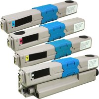 4 Ampertec Toner ersetzt Oki 44469804+9722-24  4-farbig von Ampertec