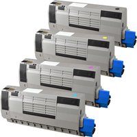 4 Ampertec Toner ersetzt Oki 46507616-13  4-farbig von Ampertec