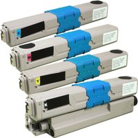 4 Ampertec Toner ersetzt Oki 46508713-8716  4-farbig von Ampertec