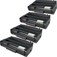 4 Ampertec Toner ersetzt Ricoh 406990  schwarz von Ampertec