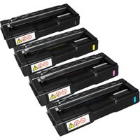 4 Ampertec Toner ersetzt Ricoh MC250  K C M Y  4-farbig von Ampertec