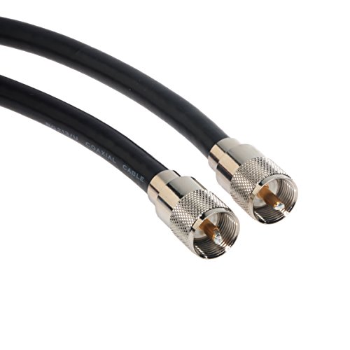 AMPHENOL CO-213UHFMX20-050 Koaxialkabel, RG213 UHF PL-259, 50 Ohm, Stecker auf Stecker, 50 m, Schwarz AMPHENOL CO-213UHFMX20-050 Koaxialkabel, RG213 UHF PL-259, 50 Ohm, Stecker auf Stecker, 50 m, Schwarz von Amphenol