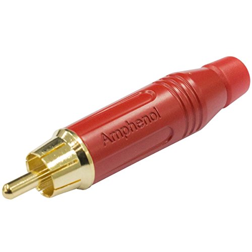 AMPHENOL Cinch/RCA mâle, Droit ACPR-Red Nombre de pôles: 2 Mono Rouge 1 pc(s) von Amphenol