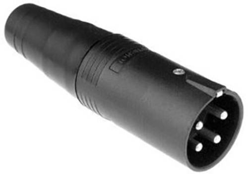 Amphenol AP-5-12 XLR-Steckverbinder Stecker, gerade Polzahl (num): 4 Schwarz 1St. von Amphenol