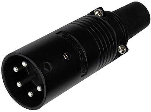 Amphenol EP-5-12B XLR-Steckverbinder Stecker, gerade Polzahl (num): 5 Schwarz 1St. von Amphenol